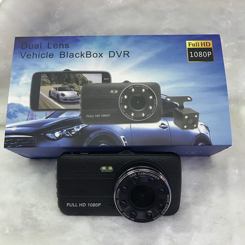 HD Night Vision Driving Motion Detection Front And Rear Recorder