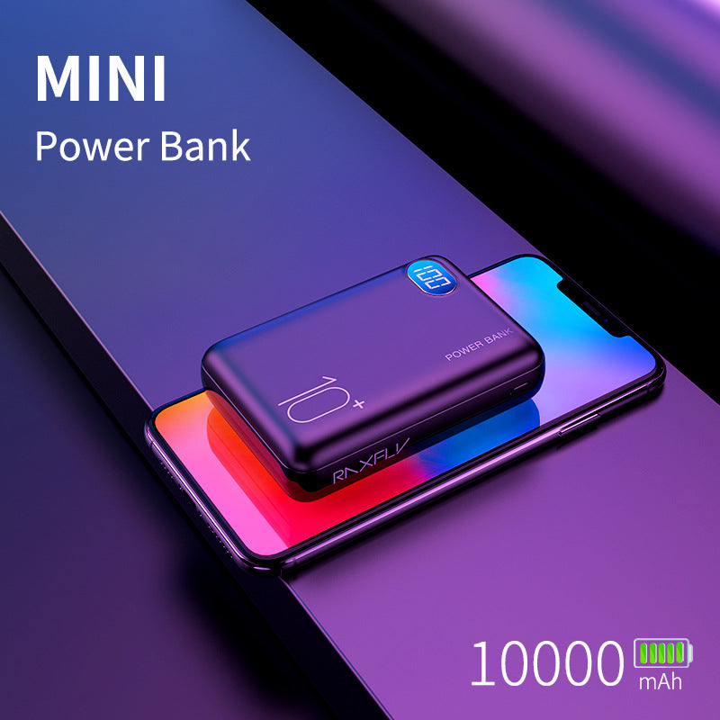 10000mAh two usb digital display power bank