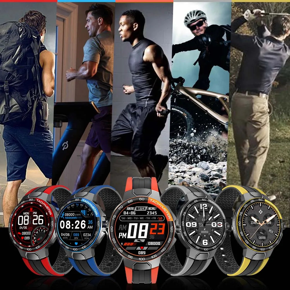 New Bluetooth 5.0 Smart Watch Men IP68 Waterproof 24 Exercise Modes E-15 Smartwatch Women Heart Rate Monitoring for Android Ios