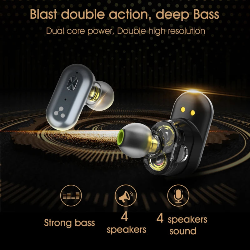 Original SYLLABLE S101 TWS bass earphones wireless headset noise reduction SYLLABLE Volume control earbuds Bluetooth-compatible