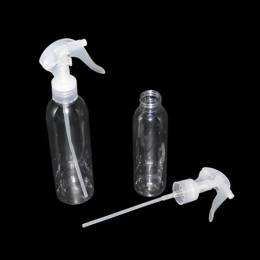 120ml Trigger Sprayer Clear Plastic Refillable Empty Spray Bottle Plant Watering Portable Travel Moisturizer Atomizer Bottle