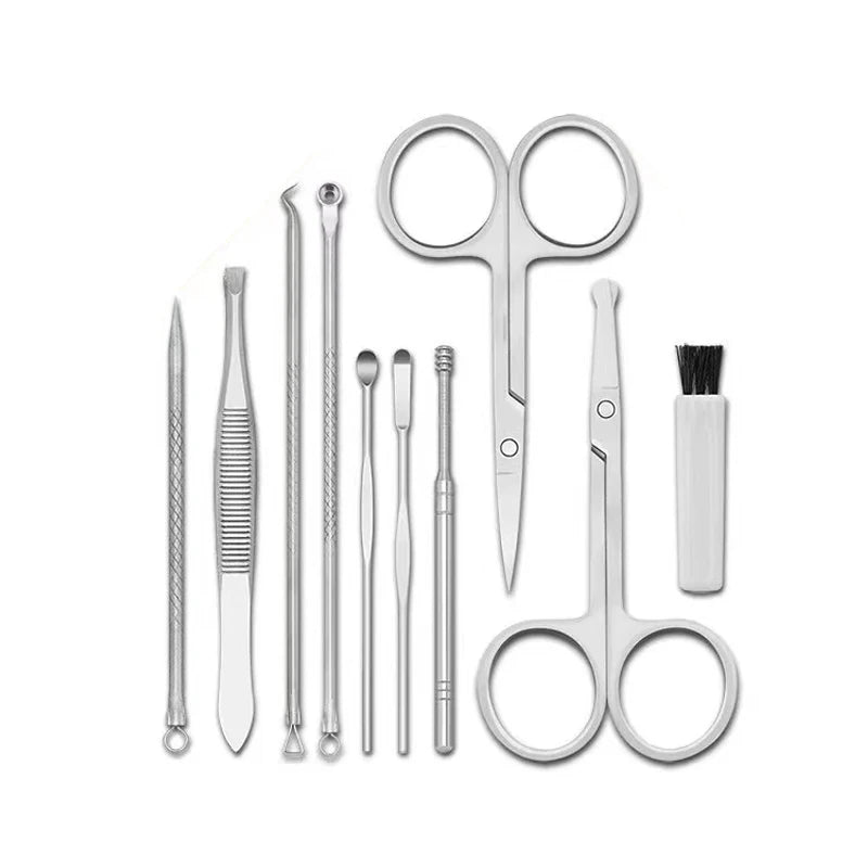 Qmake 23P Manicure Sets complete nail stretching kit manicura accesorios nail clipper Pedicure Tools All nail products  manucure