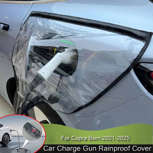 Car New Energy Charging Port Rain Cover For Cupra Born 2021-2025 Rainproof Dustproof EV Charger Guns Protect Electric Accessory