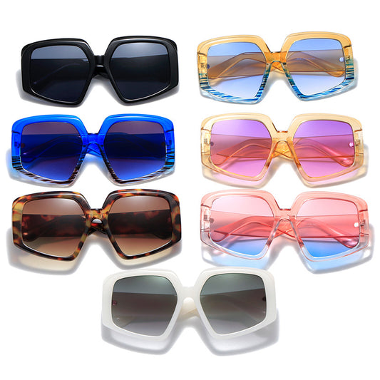 Personality Colorful Trend Sunglasses Women European And America