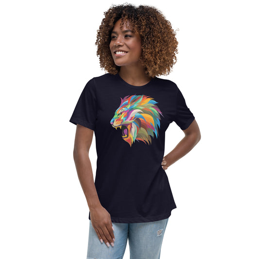 Colorful lion Women's  T-Shirt