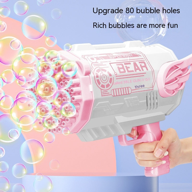 80 Holes Bazooka Bubble Machine Children's Toys